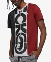 Ecko Unltd Men's Short Sleeve Center Rep V-neck T-shirt In Black 2