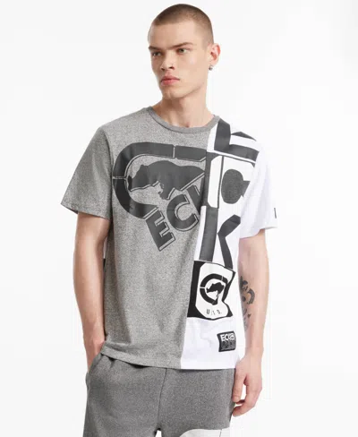 Ecko Unltd Men's Short Sleeve Knit T-shirt In Gray