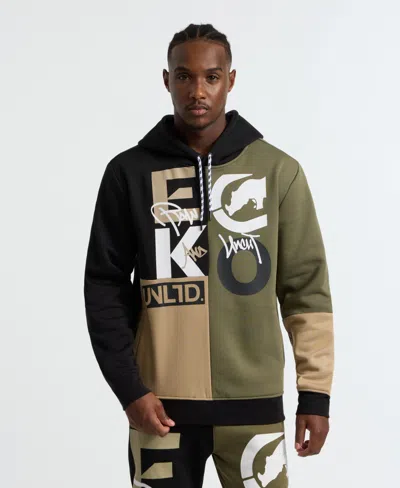 Ecko Unltd Men's Team Up Hoodie In Olive