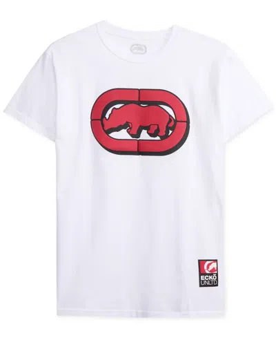 Ecko Unltd Men's True Honor Graphic-print T-shirt In White