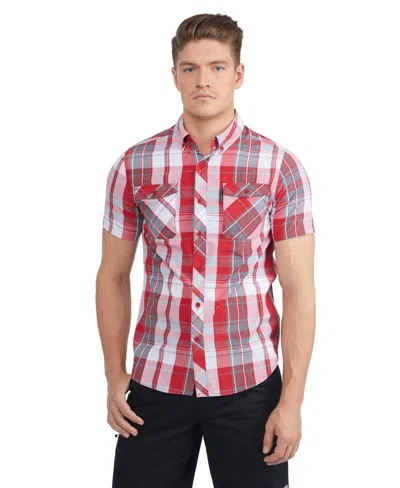 Ecko Unltd Men's Worker Short Sleeve Woven Shirt