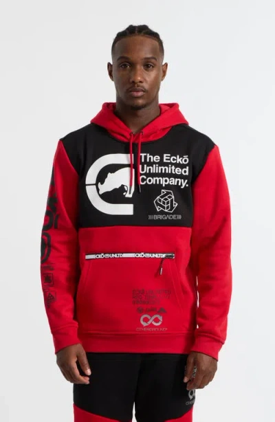 Ecko Unltd Men's Prosperous Hoodie In True Red,black