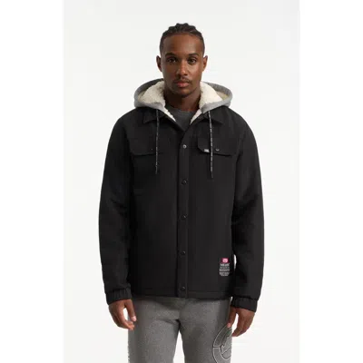 Ecko Unltd Quietly Standing Out Faux Shearling Lined Jacket In Black