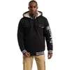 Ecko Unltd Reknown Faux Shearling Varsity Jacket In Black