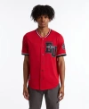 Ecko Unltd . Southpaw Button Front Top In True Red