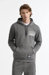 Ecko Unltd . Stacked Up Hoodie In Grey Marled