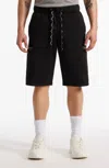 Ecko Unltd Stitched Pockets Fleece Short In Black