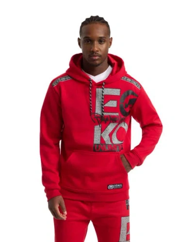 Ecko Unltd Uptown Pull Over Hoodie In True Red