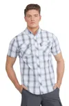 Ecko Unltd Workwear Short Sleeve Woven Shirt In Blue