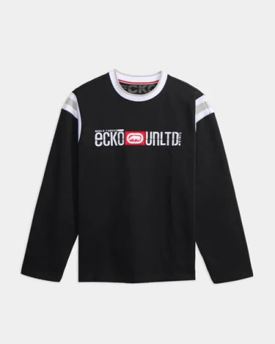 Ecko World Famous Long Sleeve Shirt In Black