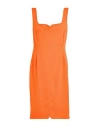 Éclà Woman Mini Dress Orange Size 10 Polyester, Elastane