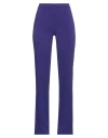 Éclà Woman Pants Dark Purple Size 8 Polyester, Elastane