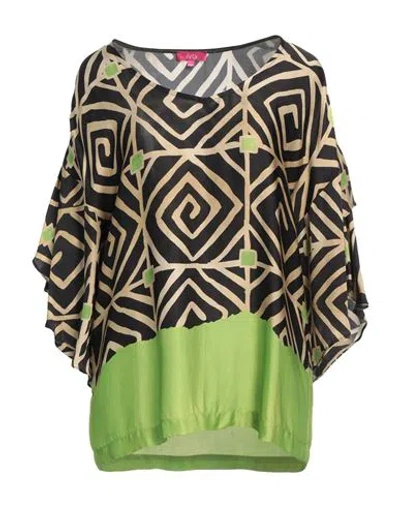Éclà Woman Top Green Size 8 Viscose