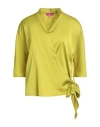 Éclà Woman Top Lime Green Size 10 Polyester, Elastane In Green