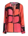 Éclà Woman Top Orange Size 12 Polyester In Red