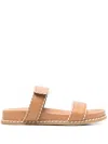 E'clat Calf Leather Sandals With Rubber Sole
