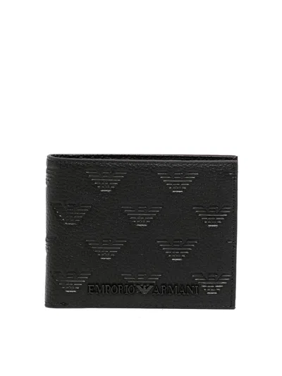 E'clat Leather Wallet In Black