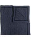 E'clat Wool Blend Foulard In Blue