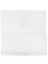 E'clat Wool Blend Foulard In White