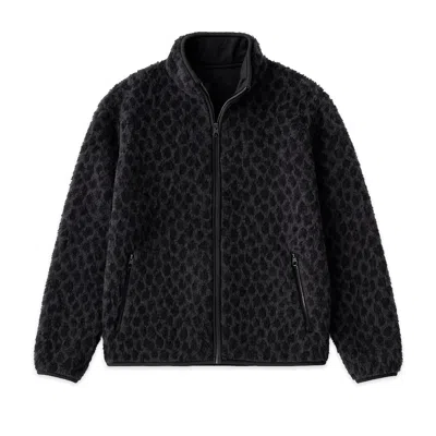 Éclectique Men's Black Dark Leopard  Fleece
