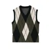 Éclectique Men's Green / Neutrals Mohair Reversible Vest In Brown