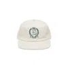 Éclectique Men's White  Crest Embroidered Dad Hat In White