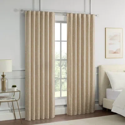 Eclipse Acrylic Ball 1 Inch Diameter Curtain Rod, Adjustable Rod, 42-120 Inch Wide, Brushed Nickel