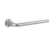 Eclipse Adjustable 0.25" Single Curtain Rod In Brushed Nickel