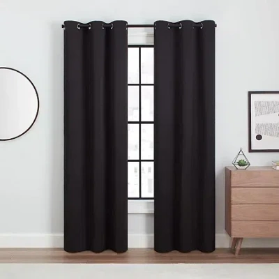 Eclipse Aldera Grommet Top Blackout Set Of 2 Curtain Panel