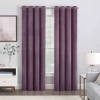 Eclipse Allira Grommet Top Light-filtering Set Of 2 Curtain Panel In Purple