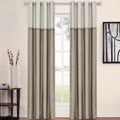 Eclipse Arno Blackout Single Curtain Panel In Latte