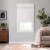 Eclipse Bamboo Cordless Light-filtering Roman Shade In White