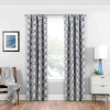 Eclipse Benchley Solid Blackout Thermal Rod Pocket Single Curtain Panel In Charcoal