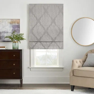 Eclipse Blackout Roman Shade In Silver