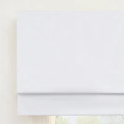 Eclipse Blackout Roman Shade In White