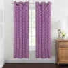 Eclipse Brittany Grommet Top Light-filtering Single Curtain Panel In Pink