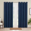Eclipse Brockfield Blackout Grommet Top Single Patio Door Curtain In Blue