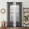 Eclipse Calia Grommet Top Sheer Set Of 2 Curtain Panel In Gray