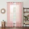 Eclipse Calia Grommet Top Sheer Set Of 2 Curtain Panel In Pink
