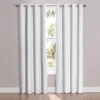 Eclipse Cassidy Blackout Single Curtain Panel In White