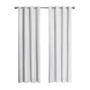 Eclipse Cassidy Grommet Top Blackout Single Curtain Panel In White