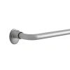 Eclipse Clinton 5/8 In Adjustable Curtain Rod In Silver
