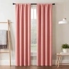 Eclipse Darrell Rod Pocket Blackout Single Curtain Panel In Pink