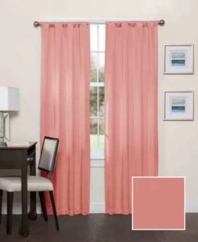 Eclipse Darrell Thermaweave Blackout Panel, 37" X 95" In Coral