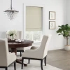 Eclipse Faux Silk Energy Saving Cordless Blackout Roman Shade In White