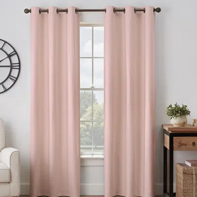 Eclipse Gabriella Absolute Zero 100% Blackout Window Panel In Blush