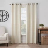 Eclipse Gabriella Grommet Top Energy Saving 100% Blackout Single Curtain Panel In White