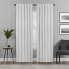 Eclipse Harper Velvet Absolute Zero Blackout Window Panel In Snow