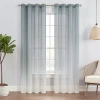 Eclipse Indus Grommet Top Light-filtering Set Of 2 Curtain Panel In Blue