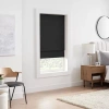 Eclipse Kendall Energy Saving Cordless Blackout Roman Shade In Black